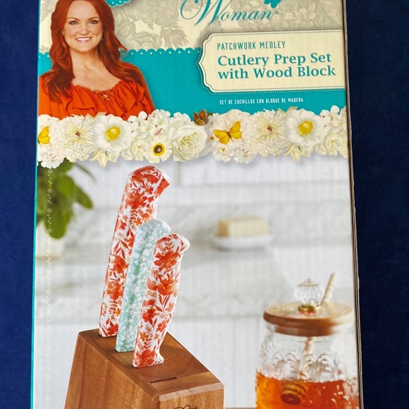 The Pioneer Woman Knife Set with Wood Block, 5 pieces - Picture 2 of 6